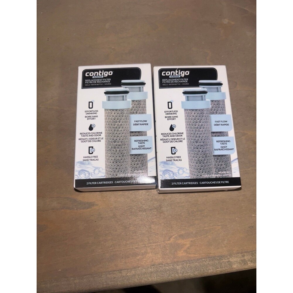 Contigo Replacement Filters 2 Cartridges Model No 1217724 BRAND NEW 2 packs